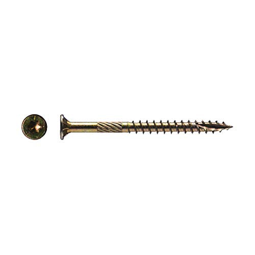 Big Timber 5YTX102#10 by 2-inch T-25-drive bit Gold Star Flat Head Interior Screws,(490 per Box)