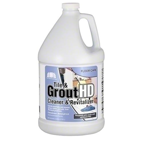 Nilodor® Grout HD Cleaner & Revitalizer – 1 Gallon | Heavy-Duty Tile & Grout Cleaner for Natural Stone, Ceramic & Porcelain | Brightens & Restores Surfaces