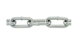 TC Straight Link, Coil Chain, Welded, Utility Household Chain by Angelika & Sun (Trade Size 2, 125Ft' Reel, Bright Zinc Finish)