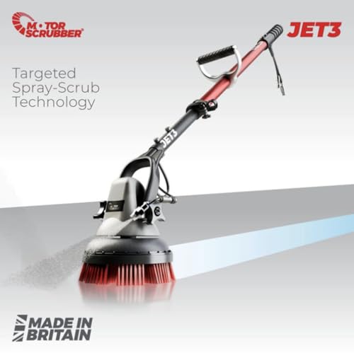 MotorScrubber JET3 Cordless Compact Scrubbing Machine – Deep Cleaning Power for Floors, Walls, and Hard-to-Reach Areas