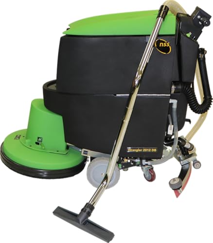 NSS Taski Wrangler® 2012AB Walk-Behind Auto Scrubber – 20 in. Cleaning Path – 110Ah AGM Batteries with Square Scrub & Pad Driver – 120V