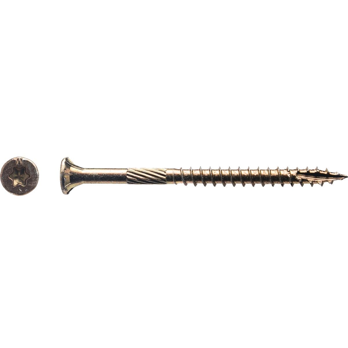 (5 Lb) Big Timber 5YTX9212 9 x 2-1/2-Inch Gold Star Flat Head Screws Approx. 470