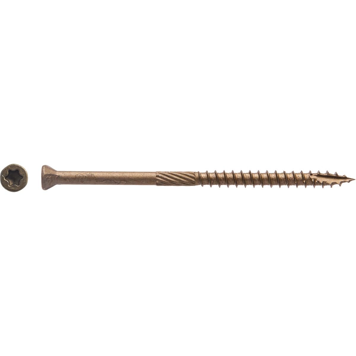 (5 Lb) Big Timber 5THB93 9 x 3-Inch Bronze Star Trim Head Screws Approx. 420