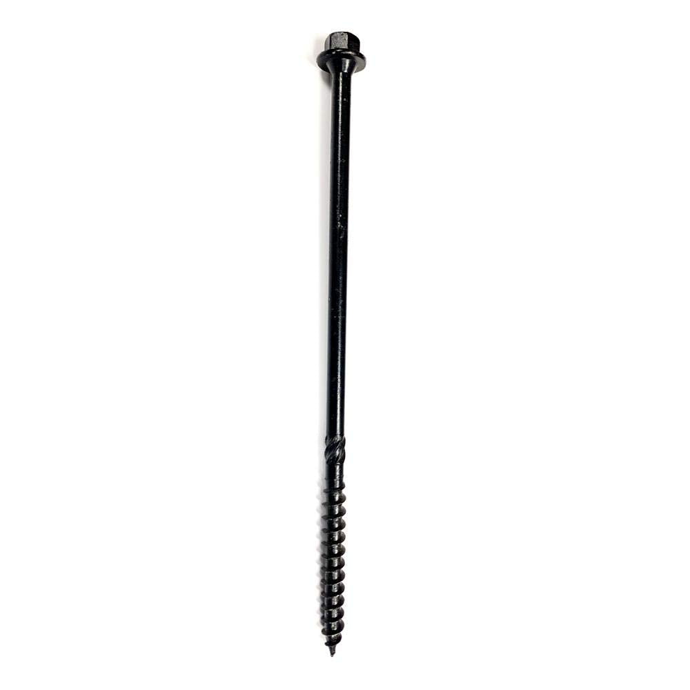Big Timber BL176 #17 x 6 in. Hex Head Black Log Screws (250-Pack)