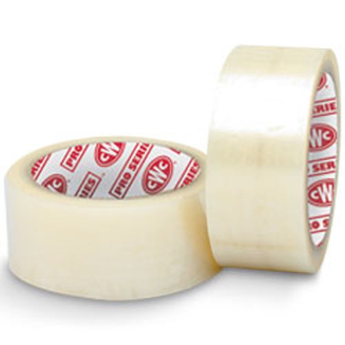 CWC Carton Sealing Tape - 2 mil, 2" x 110 yds, Clear (Pack of 36 rolls)