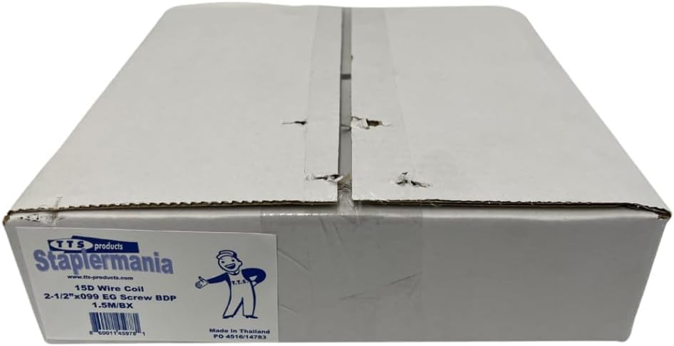 TTS 15 Degree Wire Coil Nail 2-1/2" X .099 Screw Shank 1,500/Box
