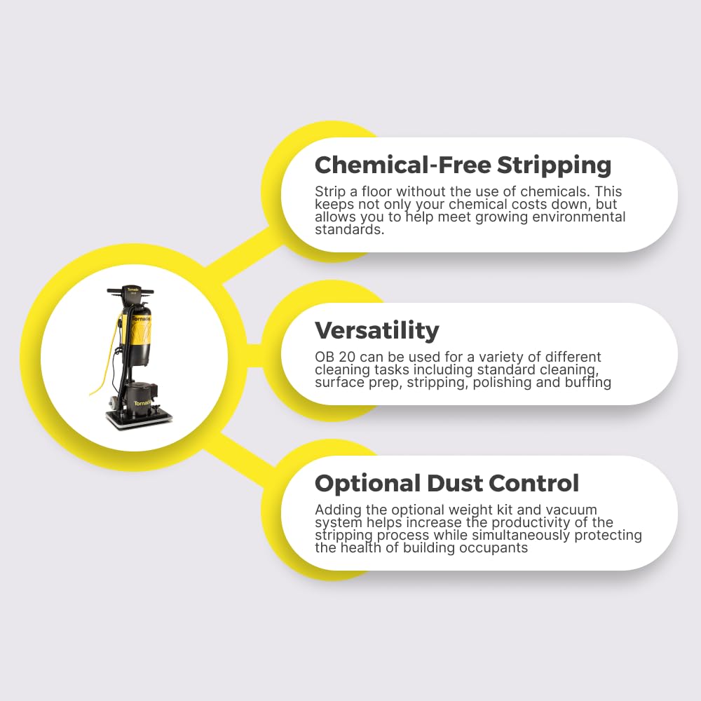 Tornado OB 20 Chemical-Free Floor Machine 97600