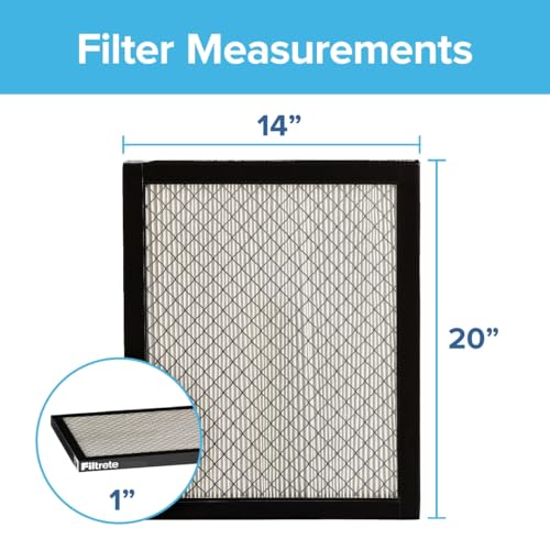 Filtrete 2x25x1 Furnace Air Filter MPR 28 MERV 13, Healthy Living Ultrafine Particle Reduction