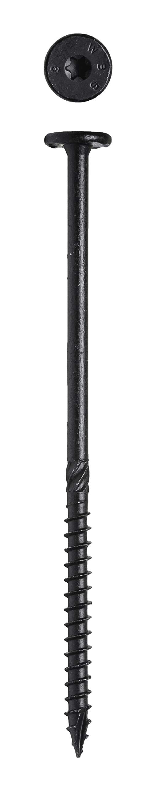 Big Timber WTX156 #15 x 6 in. Black Star Drive Wafer Head Screw 300 Pack