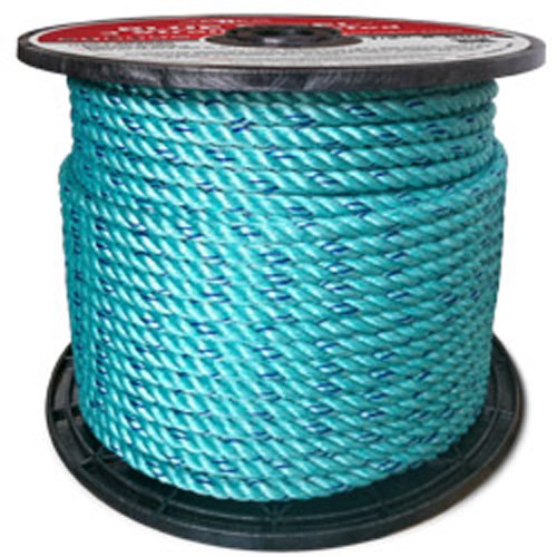1/2" x 600 ft, Teal W/Dk Blue Trace