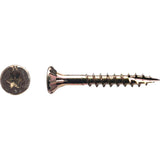 (5 Lb) Big Timber 5YTX8114 8 x 1-1/4-Inch Gold Star Flat Head Screws Approx. 1155