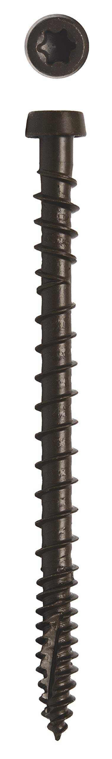 Big Timber CD10234MCA #10 x 2-3/4 in. Mocha Star Drive Trim Head Composite Deck Screw 1750 Pack
