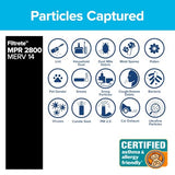Filtrete 2x25x1 Furnace Air Filter MPR 28 MERV 13, Healthy Living Ultrafine Particle Reduction