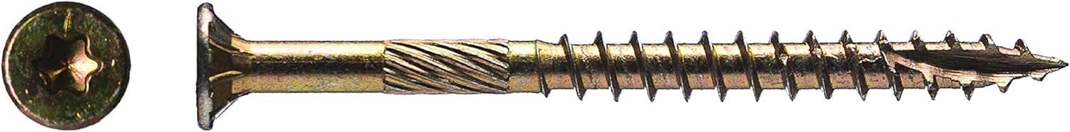 Big Timber 5# Bucket 10 x 2-1/2" Gold T-25 Flat Head Screw 389/Bucket (#5YTX10212)