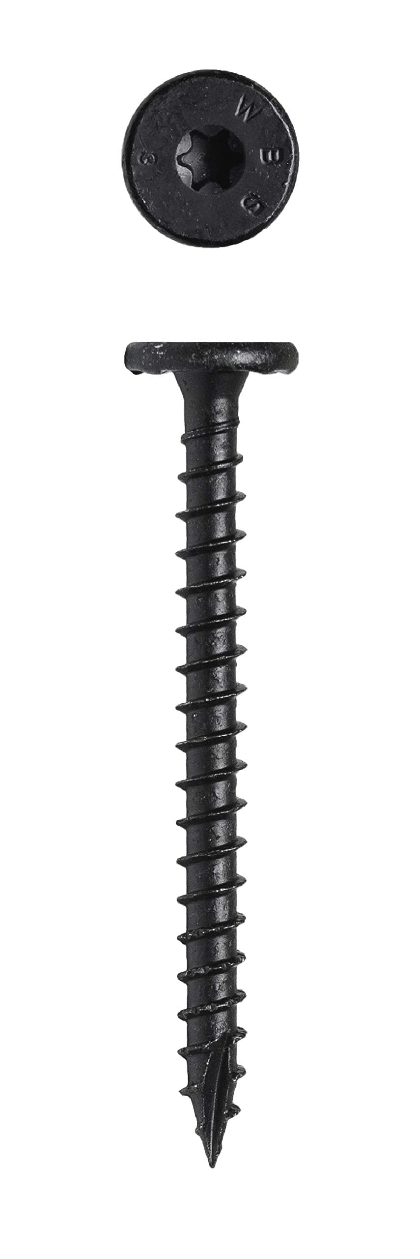 Big Timber WTX153#15 x 3 in. Black Star Drive Wafer Head Screw 500 Pack