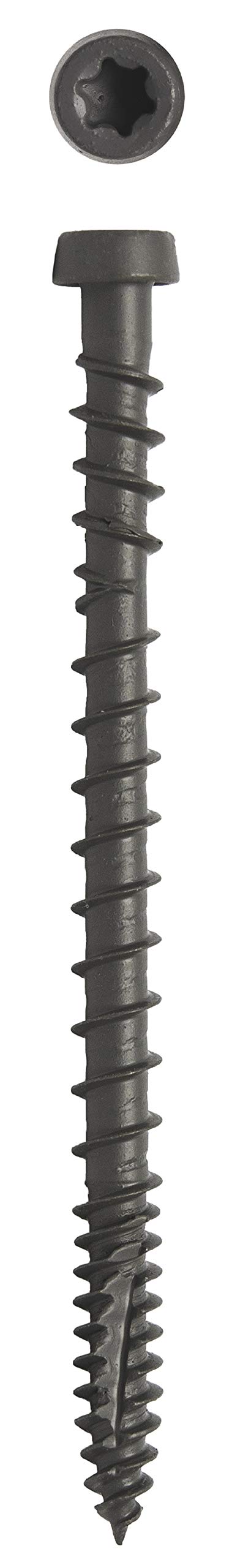 Big Timber CD10134GST #10 x 1-3/4 in. Graystone Star Drive Trim Head Composite Fascia Deck Screw 2250 Pack