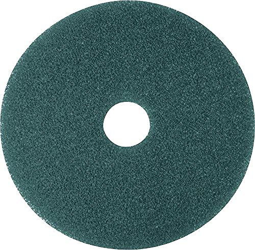 3M 08410 Cleaner Floor Pad 5300, 17-Inch Diameter, Blue, 5/Carton
