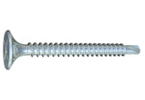Big Timber 6 x 1-1/4-in Phillips, Bugle Head, Fine Thread, Drill Point Clear Zinc Screws (Collated)