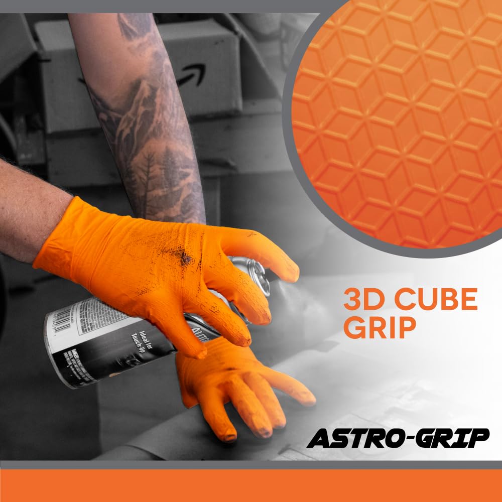 SAS Unisex Astro-grip Powder-free Exam Grade Nitrile Disposable Gloves - 10 Boxes / 100 Each. 1000 Gloves TotalGloves XL
