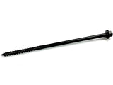 Big Timber BL12 Hex Washer head 5/16" #14 x 12" Black Log Screw, (250per Pack)
