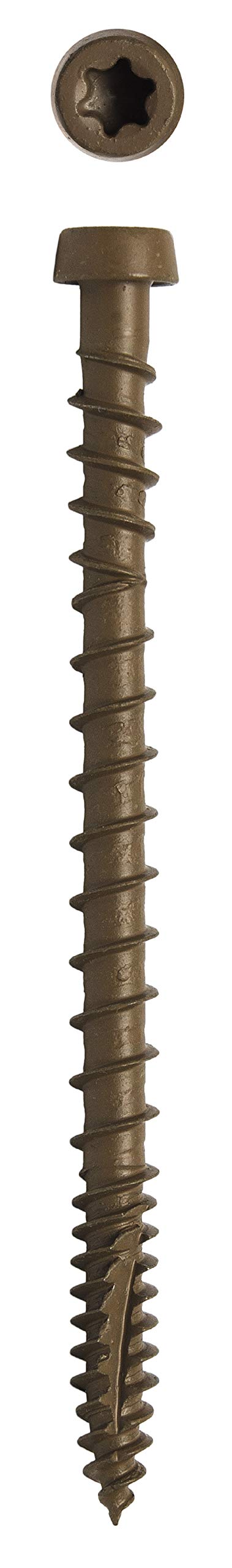 Big Timber CD10234RCD-350#10 x 2-3/4 in. Rustic Cedar Star Drive Trim Head Composite Deck Screw 350 Pack