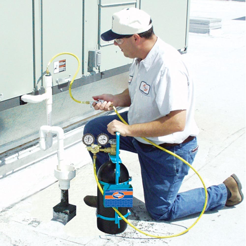 Uniweld 40040 Nitrogen Sludge Sucker and Blaster Kit with Metal Carrying Stand for 40 Cubic Feet Nitrogen Tank