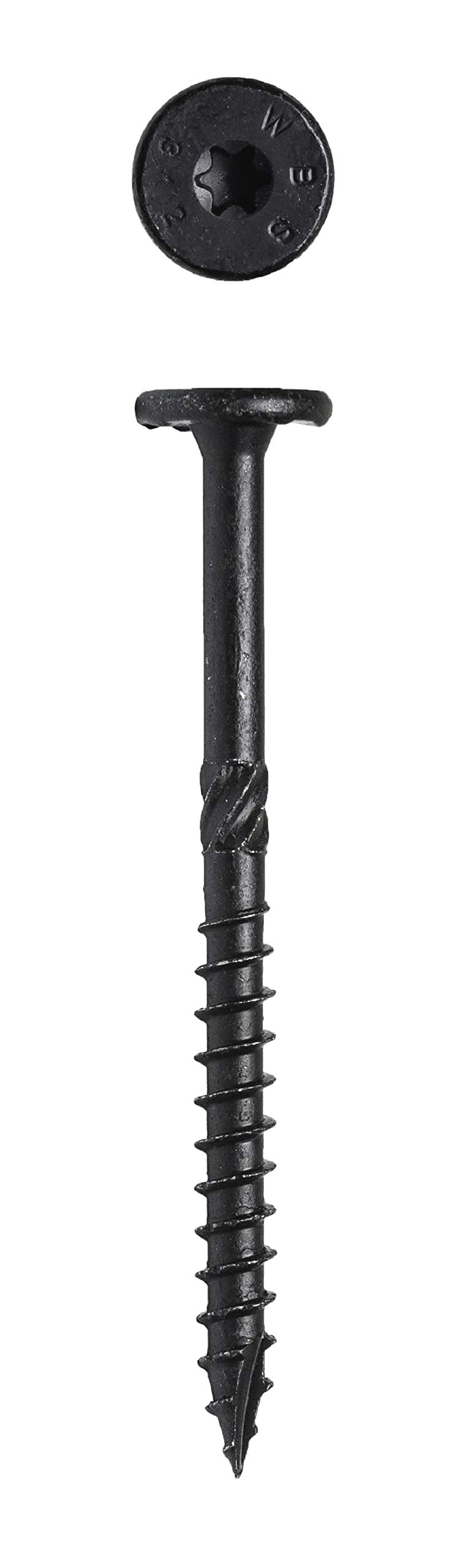 Big Timber WTX15312 #15 x 3-1/2 in. Black Star Drive Wafer Head Screw 500 Pack