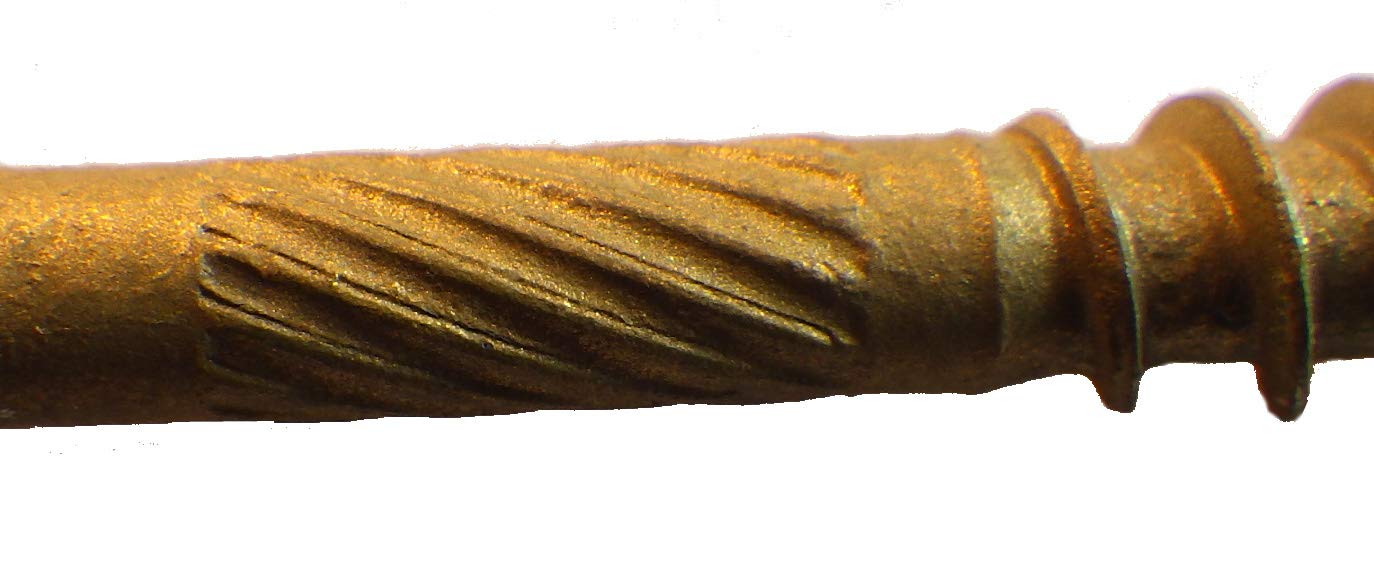 (3,000 Count) Big Timber BTX92 9 x 2" Bronze Star Flat Head Screws