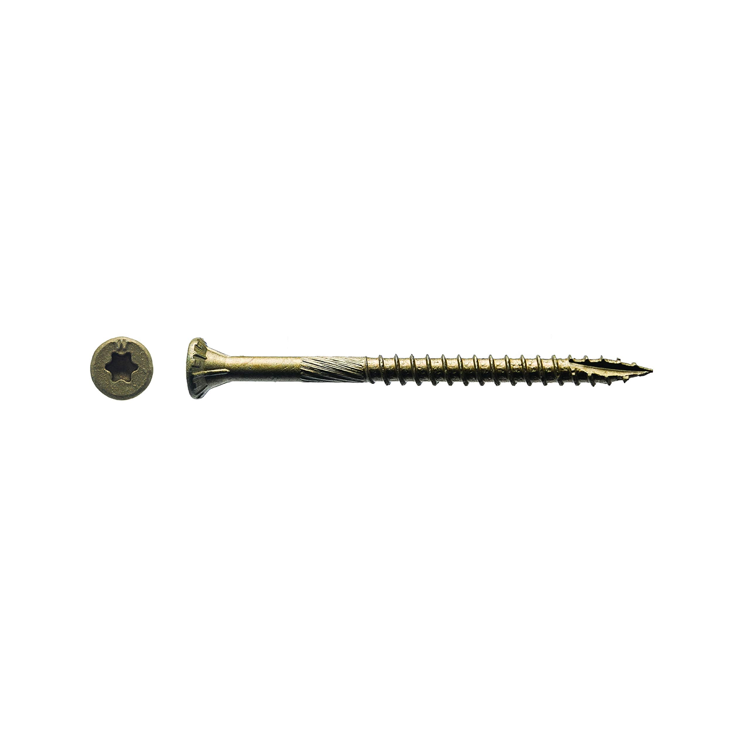 Big Timber BTX9212#9 by 2-1/2-inch T-25-drive bit Bronze Star Flat Head Screws-Exterior,(2500 per Box)