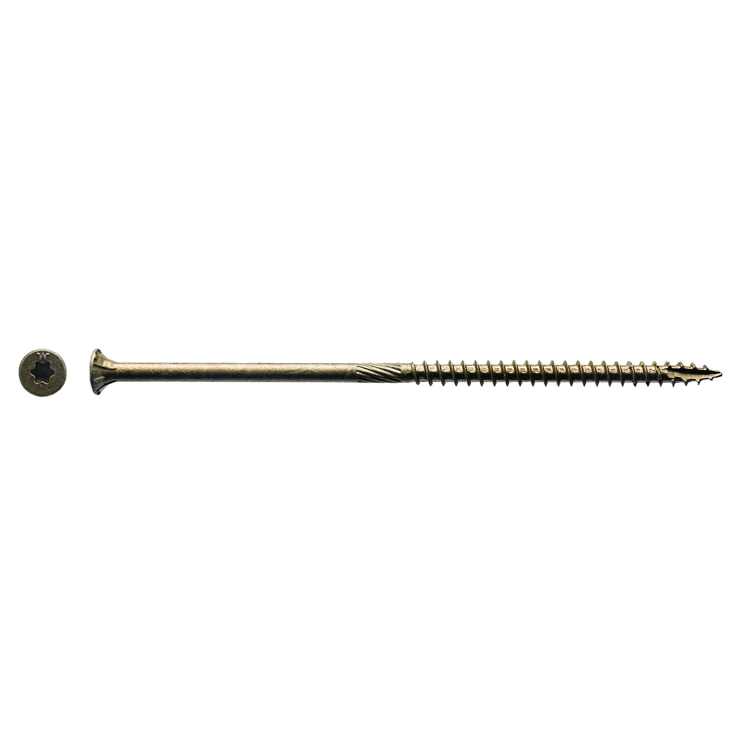 (750 Count) Big Timber BTX105 10 x 5" Bronze Star Flat Head Screws