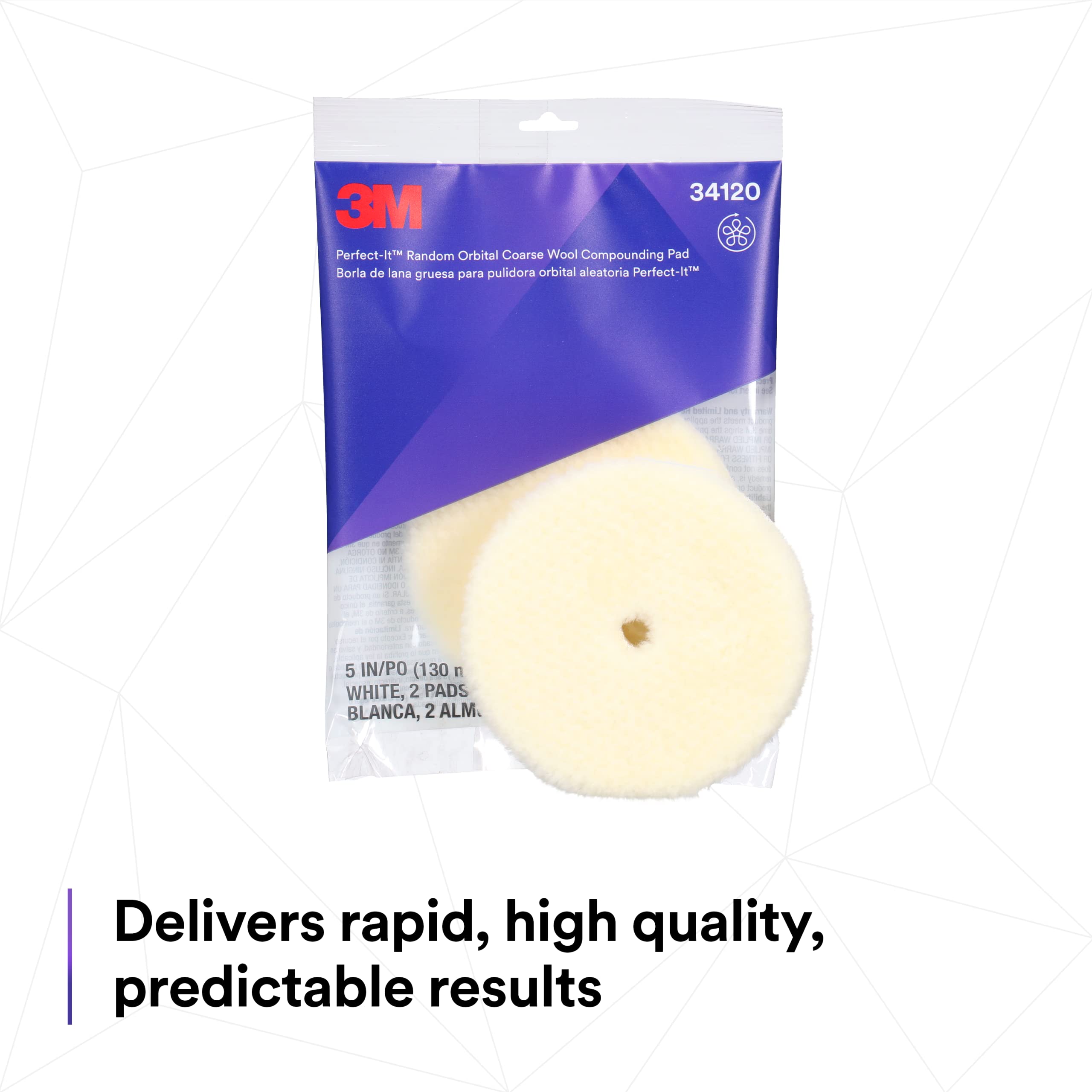 3M Perfect-It Random Orbital Wool Compounding Pad