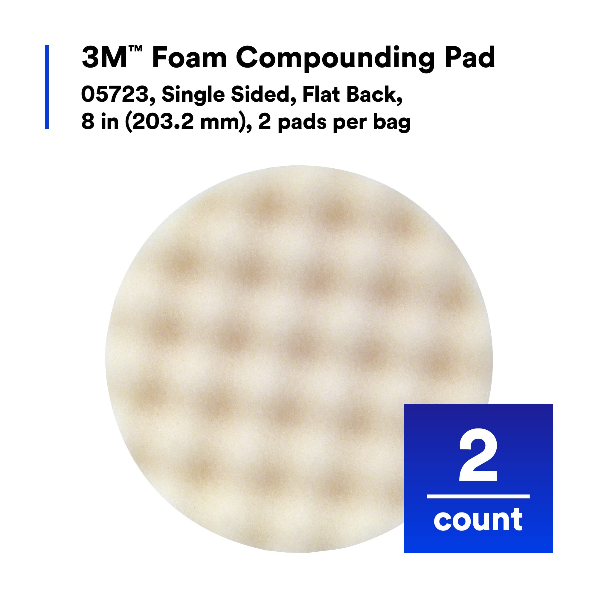 3M 0 8" Foam Compounding Pad
