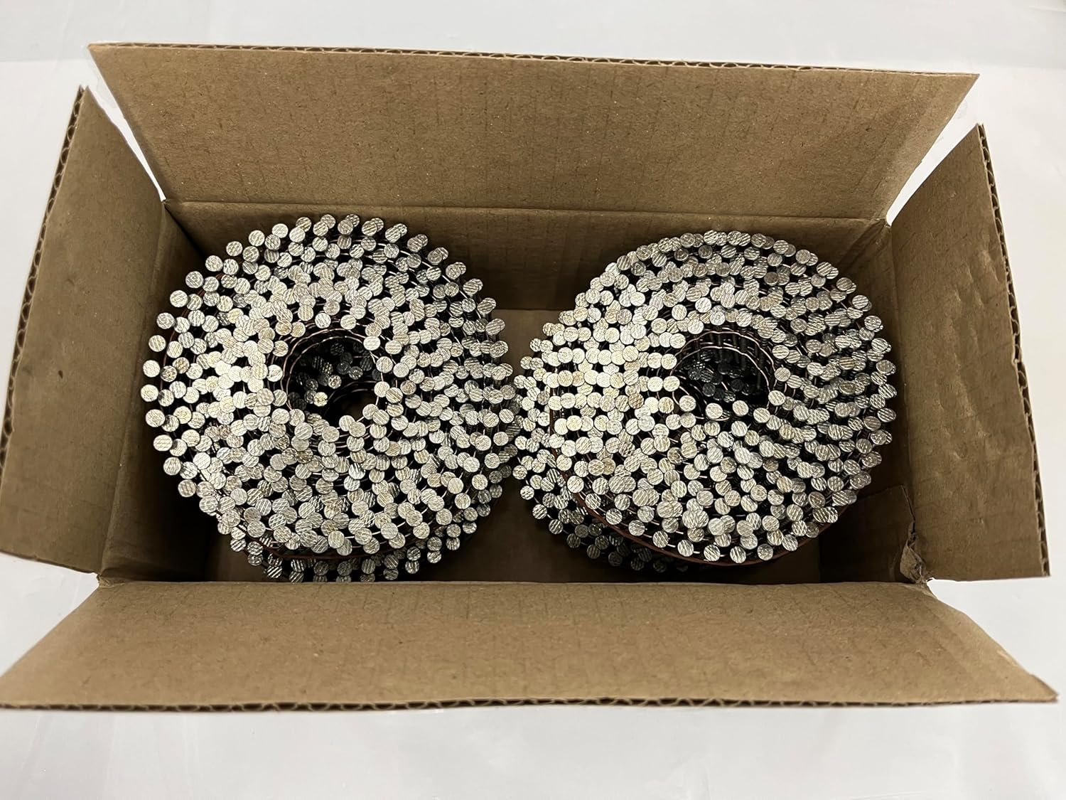 TTS Electro-Galvanized 15 Degree Wire Coil Nail 1-1/4" X .083 Screw Shank 1,500/Box