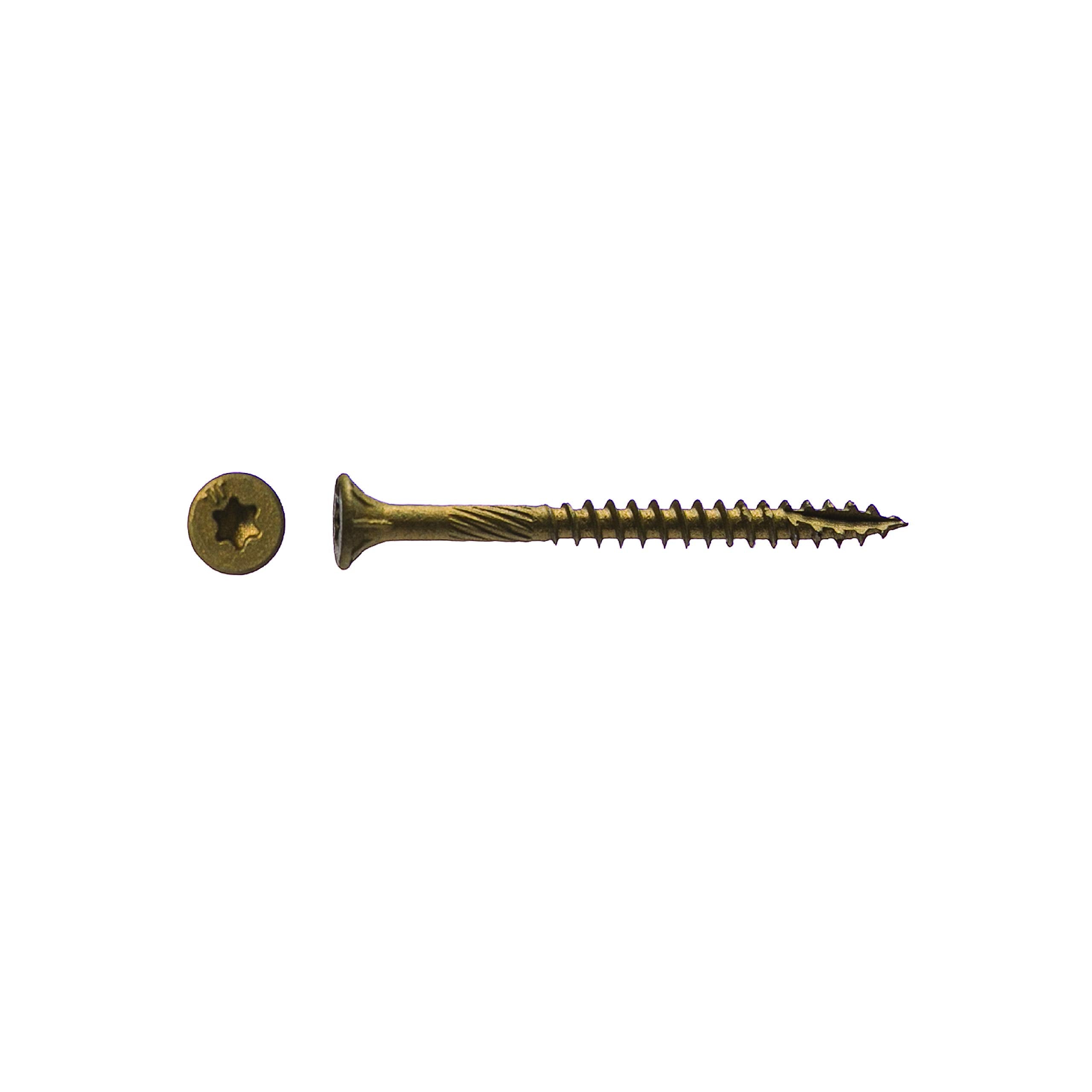 Big Timber 5BTX8134#8 by 1-3/4-inch T-20-drive bit Bronze Star Flat Head Screws-Exterior,(865 per Box)