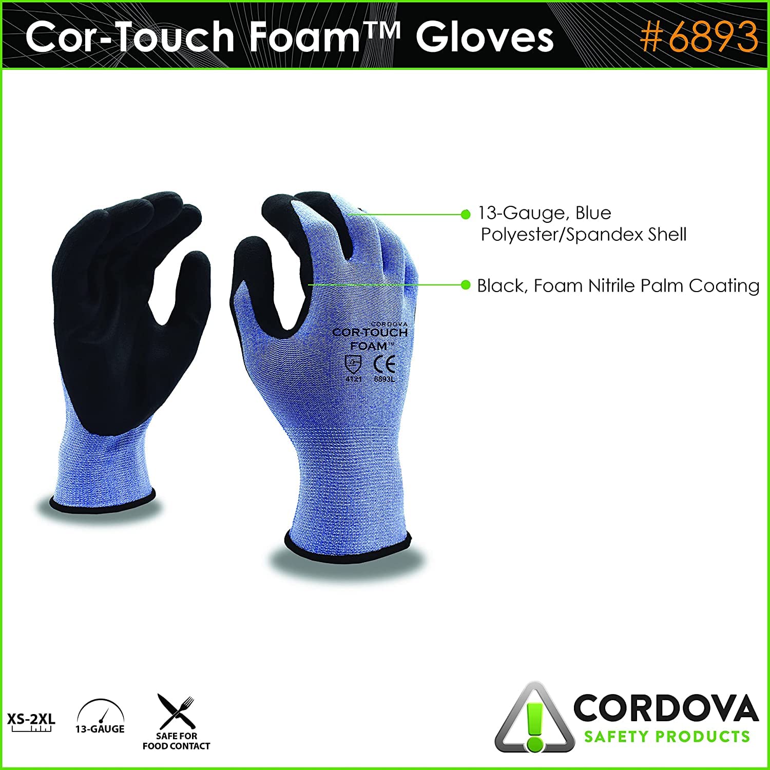 Cordova Cor-Touch Foam 13-Gauge Gloves