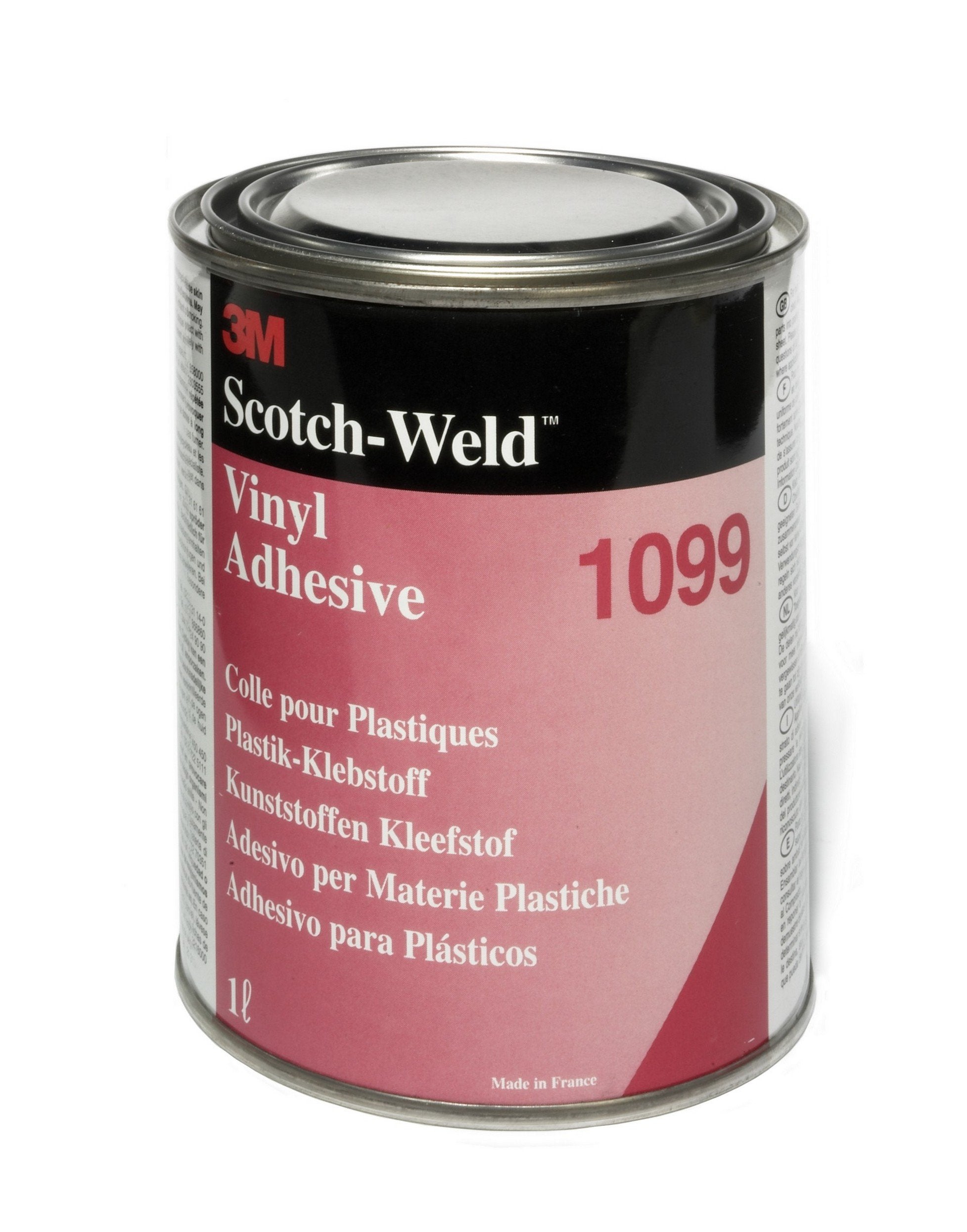 3M Industrial Plastic Adhesive 4475, Clear, 1 Quart Can