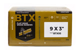 Big Timber BTX93#9 by 3-inch T-25-drive bit Bronze Star Flat Head Screws-Exterior,(2000 per Box)