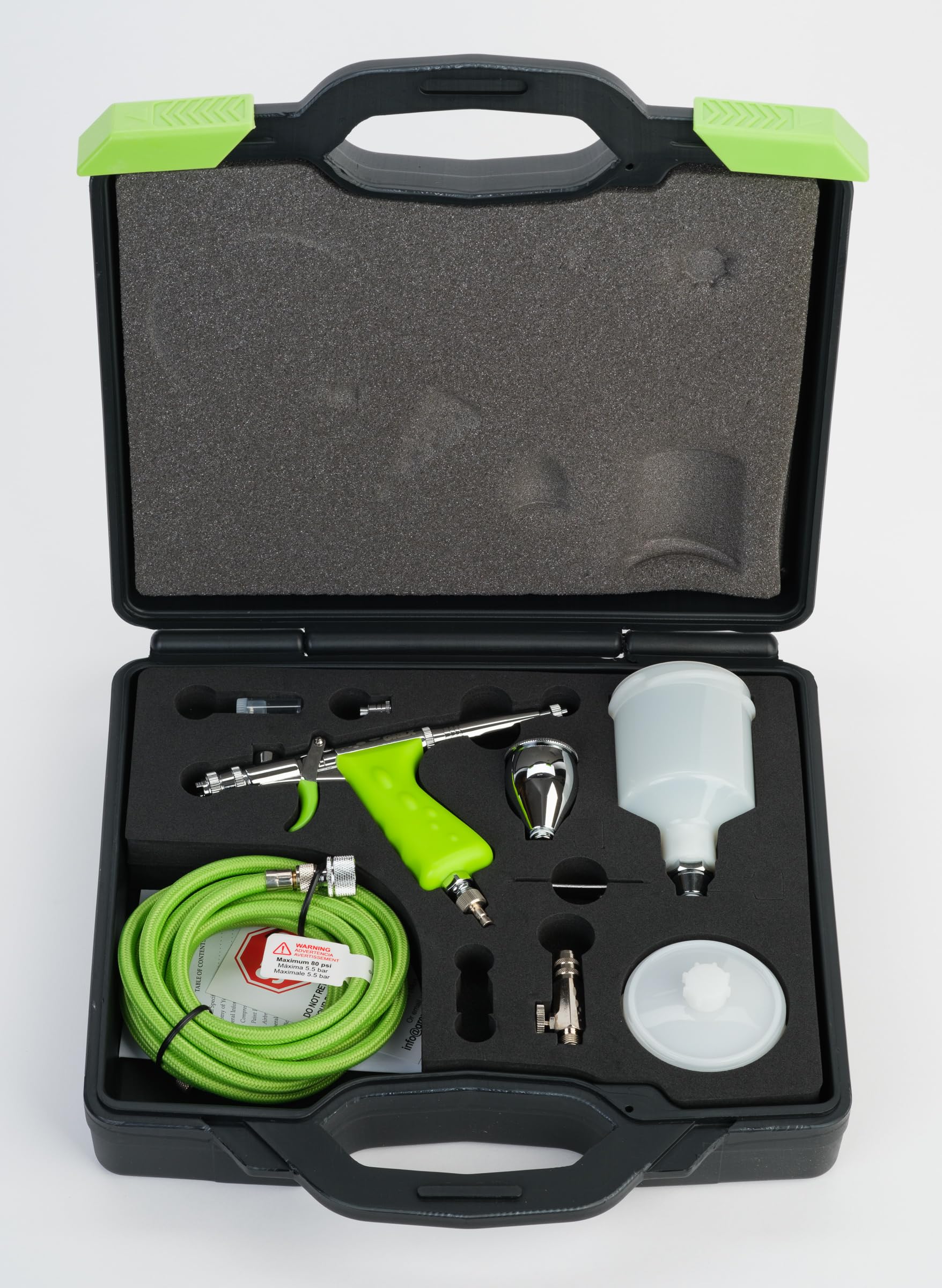 Grex MF.TG5 Micro Spray Gun Set - Tritium.TG5, Top Fed, 0.5mm Nozzle w/Fan Spray Cap