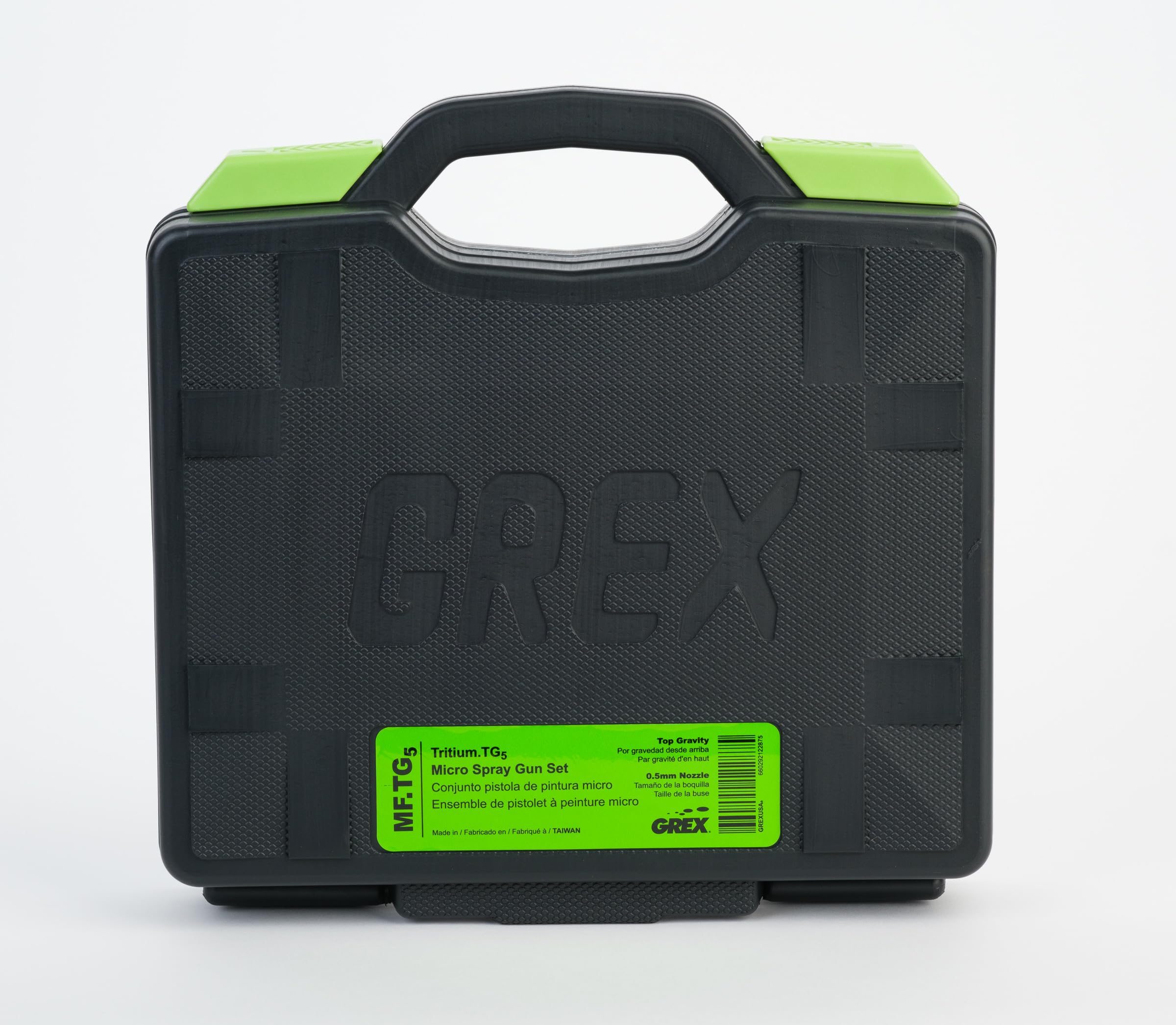 Grex MF.TG5 Micro Spray Gun Set - Tritium.TG5, Top Fed, 0.5mm Nozzle w/Fan Spray Cap