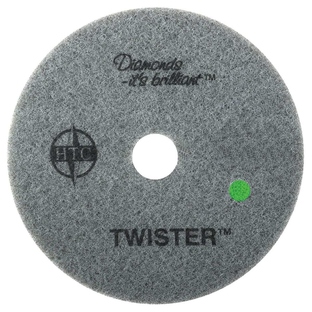 Americo Manufacturing 435505 Twister Green 3000 Grit Floor Pad for Step 3 Polishing and Daily Maintenance (2 Pack), 5"