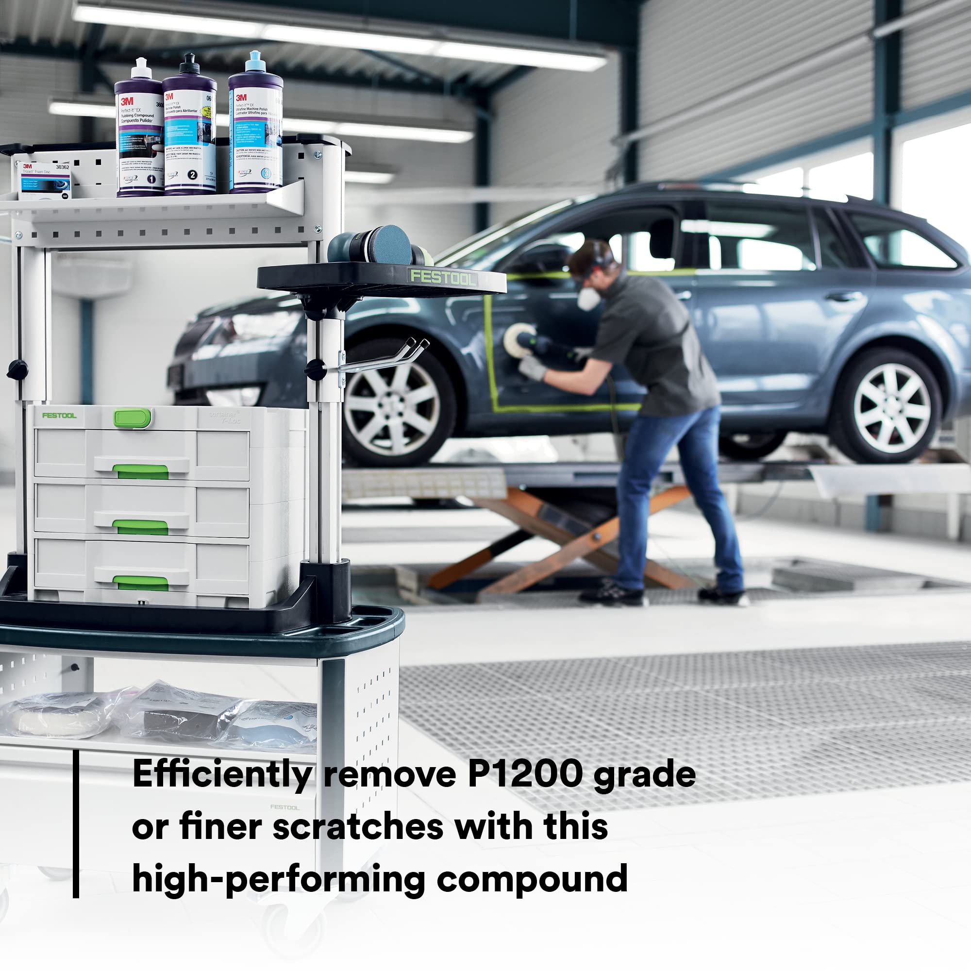 Perfect-It 3M EX AC Rubbing Compound, 36061, Fast Cutting, High Performing, 1 gal (8.95 lb)