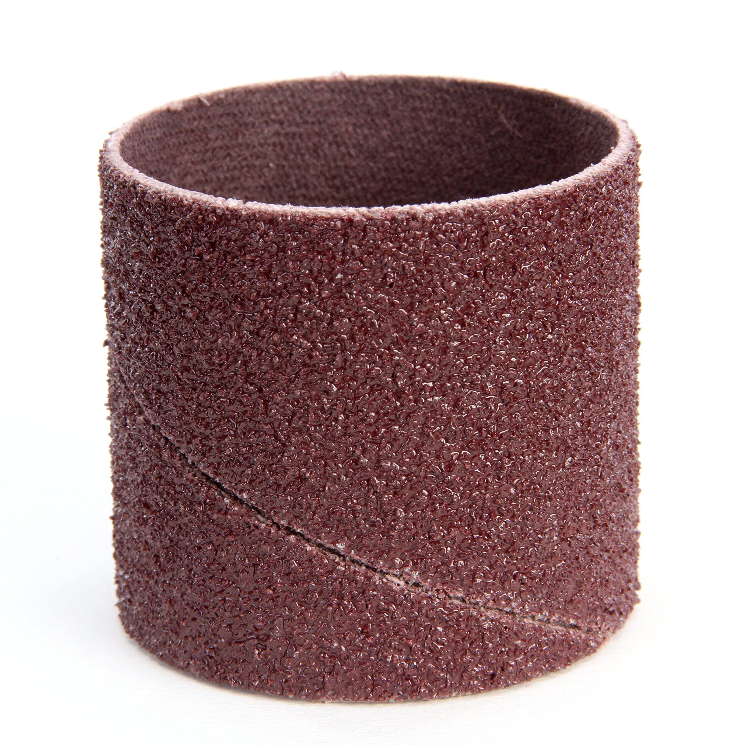 3M 341D Abrasive Band, Cloth Backing, Aluminum Oxide, 1" Diameter x 1-1/2" Width, Grit 60 (Case of 100)
