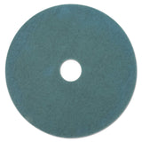 3M 20264 Ultra High-Speed Floor Burnishing Pads 3100, 27" Diameter, Aqua (Case of 5)