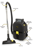 Tornado Zephyr Cordless Backpack Vacuum #TV570-Q03-U with Battery & Charger