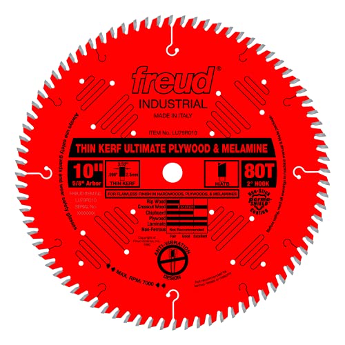 Freud LU79R006M20 Perma-Shield Coated Thin Kerf Plywood and Melamine Saw Blade for Festool Saws, 20mm Arbor 160mm by 48-Teeth Hi-ATB