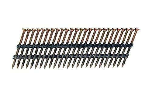 Fasco SCFP713FPEGSF 20-degree Galvanized Scrail Plastic Strip Collated Nail Screw Fasteners with 2-1/4" Leg (1000 per Box)