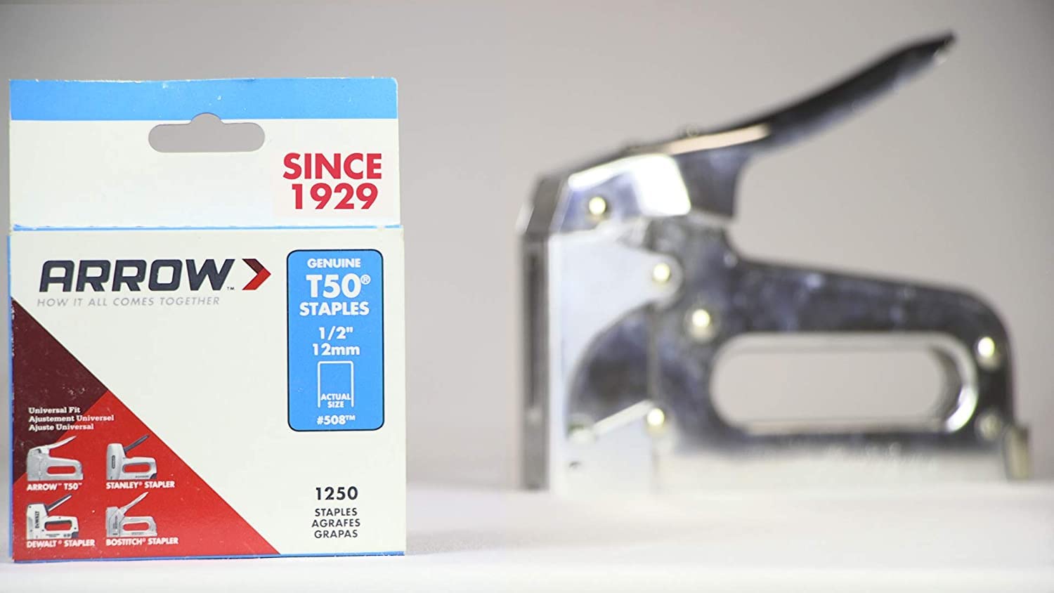 Arrow Heavy Duty T50 Staples for Upholstery, Construction, Furniture, Crafts