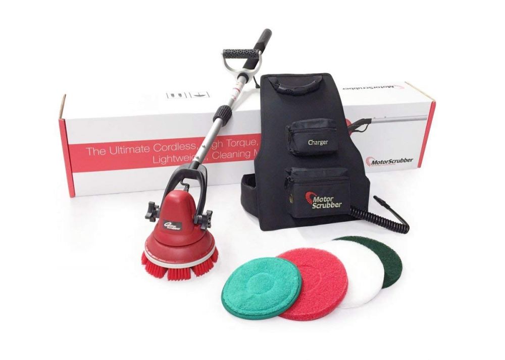 Motor Scrubber With Telescoping Handle, 30" - MS2000