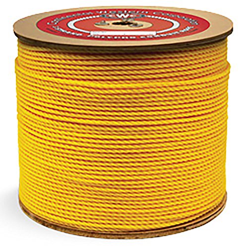 CWC Polypropylene Conduit Rope - 1/8" x 1000 ft, Yellow