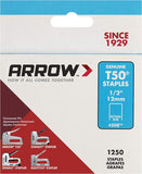 Arrow Heavy Duty T50 Staples for Upholstery, Construction, Furniture, Crafts